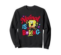 Spongebob Squarepants Normal Is Boring Colorful Heart Sudadera