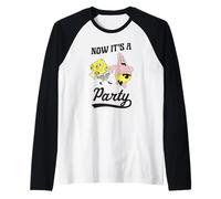 Spongebob Squarepants Now It's A Party Spongebob and Patrick Camiseta Manga Raglan