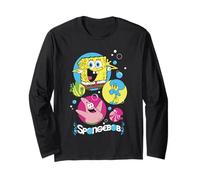 Spongebob Squarepants Patrick Squidward Bubbles Manga Larga