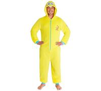 SPONGEBOB SQUAREPANTS Pijama Entero Hombre y Adolescente, S-3XL, Pijama Mono Adulto con Capucha, Regalos Hombre(3XL, Amarillo Spongebob)