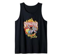 Spongebob Squarepants Racing Parts On Fire Retro Camiseta sin Mangas