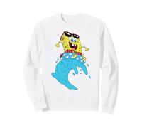 Spongebob Squarepants Rides Wave On USA Stars Inner Tube Sudadera
