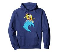 Spongebob Squarepants Rides Wave On USA Stars Inner Tube Sudadera con Capucha
