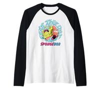 Spongebob Squarepants Seas The Day Spongebob & Patrick Camiseta Manga Raglan