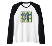 Spongebob Squarepants Spongebob Patrick Funny Faces Camiseta Manga Raglan