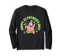Spongebob Squarepants St. Patrick's Day Green Manga Larga