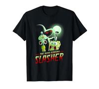 Spongebob Squarepants The Hash Slinging Slasher Spooky Camiseta, Hombre, Negro, XL