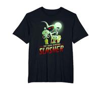 Spongebob Squarepants The Hash Slinging Slasher Spooky Camiseta, Hombre Tallas Grandes, Negro, 3X Alto