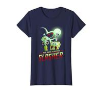 Spongebob Squarepants The Hash Slinging Slasher Spooky Camiseta, Mujer, Azul Marino, 3XL
