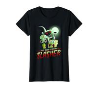 Spongebob Squarepants The Hash Slinging Slasher Spooky Camiseta, Mujer, Negro, 3XL