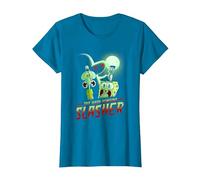 Spongebob Squarepants The Hash Slinging Slasher Spooky Camiseta, Mujer, Zafiro, 3XL