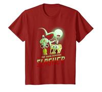 Spongebob Squarepants The Hash Slinging Slasher Spooky Camiseta, Niños, Arándano, 3 años