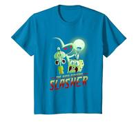 Spongebob Squarepants The Hash Slinging Slasher Spooky Camiseta, Niños, Zafiro, 3 años