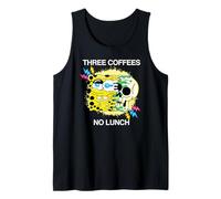 Spongebob Squarepants Three Coffees No Lunch Cool Style Camiseta sin Mangas
