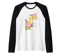 Spongebob Squarepants Welcome to Bikini Bottom Patrick Hug Camiseta Manga Raglan