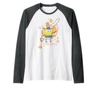 SpongeBob SquarePants Western Cowboy SpongeBob Cartoon Camiseta Manga Raglan