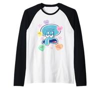 Spongebob Squidward Anti-Valentine's Day Conversation Hearts Camiseta Manga Raglan