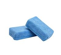 Sponges, Microfiber Ultra Soft Applicator Foam Tool Sponge Block Car Protection Tool Car Wax Applicator Pad for Hand Polish 2Sets Blue