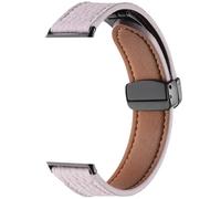 SPONGL Correa de reloj de cuero transpirable, ajustable, cómoda correa deportiva de repuesto, adecuada para Fit 3