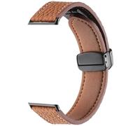 SPONGL Correa de reloj de cuero transpirable, ajustable, cómoda correa deportiva de repuesto, adecuada para Fit 3