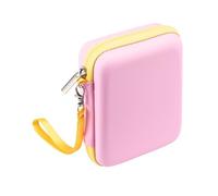 SPONGL Funda para púas, funda para púa de guitarra, funda protectora antiarañazos con cordón, Rosa, As shown