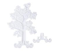 SPONGL Moldes para joyas, árbol de resina epoxi, molde de silicona para ramas, expositor de joyas, organizador de manualidades