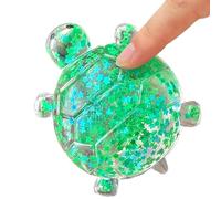 Spongy Turtle Toy, Party Favor Sensory, Stress Relief Fidget with Glitter Coating, Kids Teens Adults Interactive Toy with Compact Design, Dorm Travel Road Trip Use 2.76x1.97 Inches