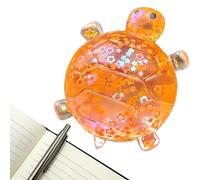 Spongy Turtle Toy, Party Favor Sensory, Stress Relief Fidget with Glitter Coating, Kids Teens Adults Interactive Toy with Compact Design, Dorm Travel Road Trip Use 2.76x1.97 Inches
