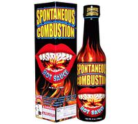 SPONTANEOUS COMBUSTION COMBUSTIÓN ESPONTÁNEA Salsa Picante con Habanero - 5 oz - ¡Pruébalo si te atreves! - Regalo gourmet perfecto para los fanáticos de las salsas picantes