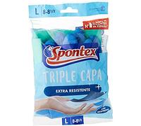 Spontex 278058 Guantes Triple Capa, Talla Grande 8, L