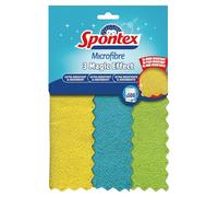 Spontex 3 Magic Effect Paños de microfibra de limpieza de 24,5 x 25 cm