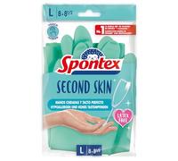 Spontex 452858 Guantes Segunda Piel, Talla Grande 8, 2 Unidades, L