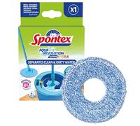 Spontex Aqua Revolution System X'tra Recambio para mopa | Cabezal de mopa de microfibra para superficies húmedas y secas | Limpia suelos laminados, de madera y de baldosas