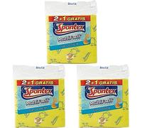 Spontex Bayeta Multifácil 2+1, Amarillo, 3 Unidad (Paquete de 3)