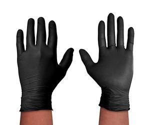 Spontex Black Protect - Guantes desechables extra resistentes al desgarro, color negro, 2 x 20 piezas