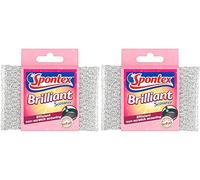 Spontex Brilliant - Estropajo antiarañazos, 2 unidades