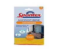 Spontex - Coletas de Microfibra, 2 microfibras Que eliminan el Polvo 2 Veces más, Suaves al Tacto