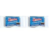 Spontex Esponja de Limpieza para vitrocerámica y Superficies sensibles, Ideal para Placas de cocción, antiarañazos y Absorbente, 1 Unidad (1 Unidad) (Paquete de 2)