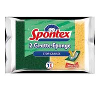 SPONTEX - Esponja rascador de Esponja, Paquete de 2 esponjas