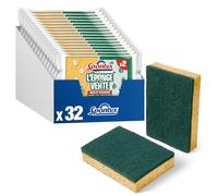 SPONTEX - Esponjas Muy Verdes - 2 esponjas raspadoras de Fibra reciclada - Eficaz en Varias Superficies