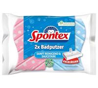 Spontex Limpiador de baño, 2 esponjas de baño, adecuado para todas las superficies del baño, forma extra antideslizante, color no seleccionable