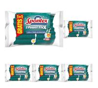 Spontex Estropajo Power Flex 1+1, Paquete de 10