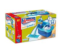 Spontex Express System - Set de Limpieza, Mopa con Microfibra y Cubo, Azul