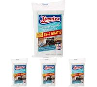 Spontex Gamuzas Atrapapolvo 20 Unidades, Negro, Pack de 1, 20, 20 unidad, 1 (Paquete de 4)