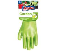 Spontex Garden - Guantes de jardinería para trabajos de jardinería húmedos (puños ajustables, 1 par, talla S