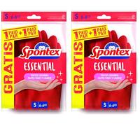 Spontex Guante Essential Talla 6, S, 2 (Paquete de 2)