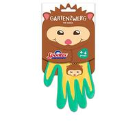 Spontex Guantes de jardinería para niños, ideales para jugar y trabajar en el jardín, con revestimiento de nitrilo, color no seleccionable, 1 par, 4-6 años