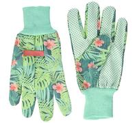 Spontex Guantes de Pulgar Verde Talla M/L, Algodón, S-M