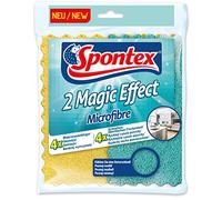 Spontex Magic Effect - Juego de 2 paños de microfibra absorbentes, sin rayas, eficientes