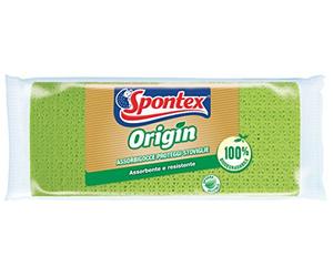 Spontex Origin Absorbente de goteo Biodegradable, Celulosa y algodón, Color Verde, 42 x 0.5 x 31 cm
